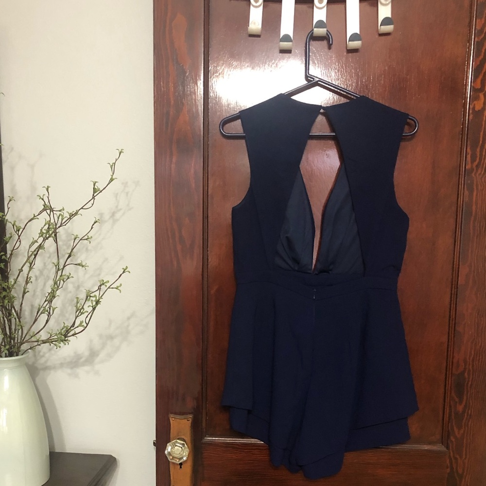 Navy blue romper